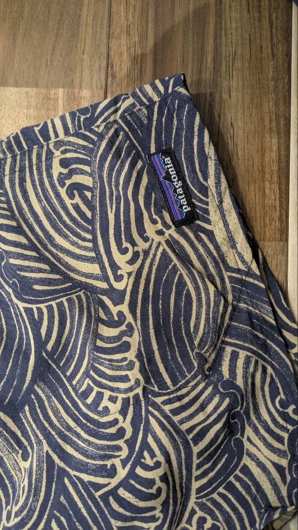 patagonia 波模様 ショートパンツ Lサイズ　希少　レア　パタゴニア