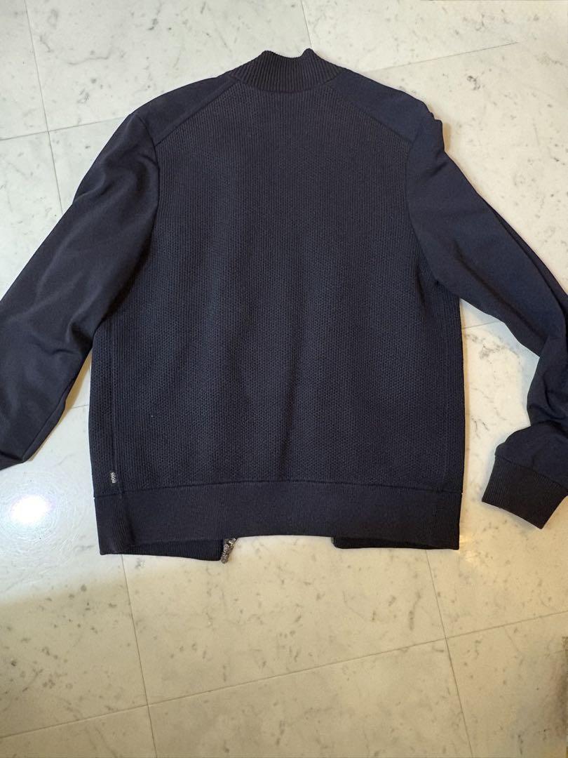 BOSS HUGOBOSS ネイビー ジップアップ　 ブルゾン