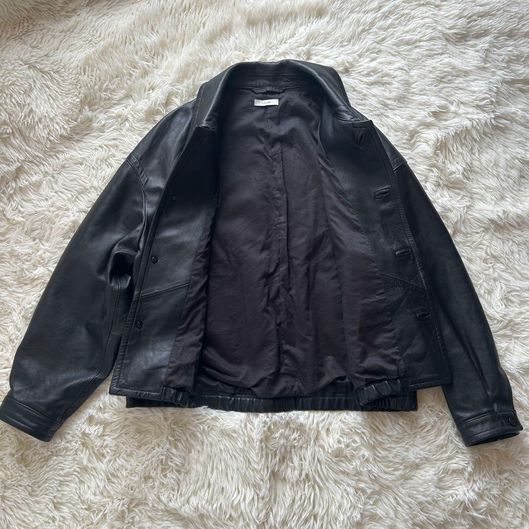 【極美品】LIDNM リドム ショートブルゾンレザー 羊革 サイズM 【極美品】LIDNM リドム ショートブルゾンレザー 羊革 サイズM