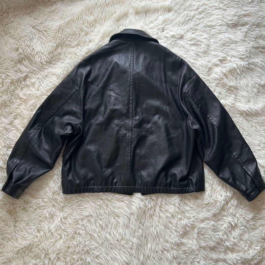 【極美品】LIDNM リドム ショートブルゾンレザー 羊革 サイズM 【極美品】LIDNM リドム ショートブルゾンレザー 羊革 サイズM