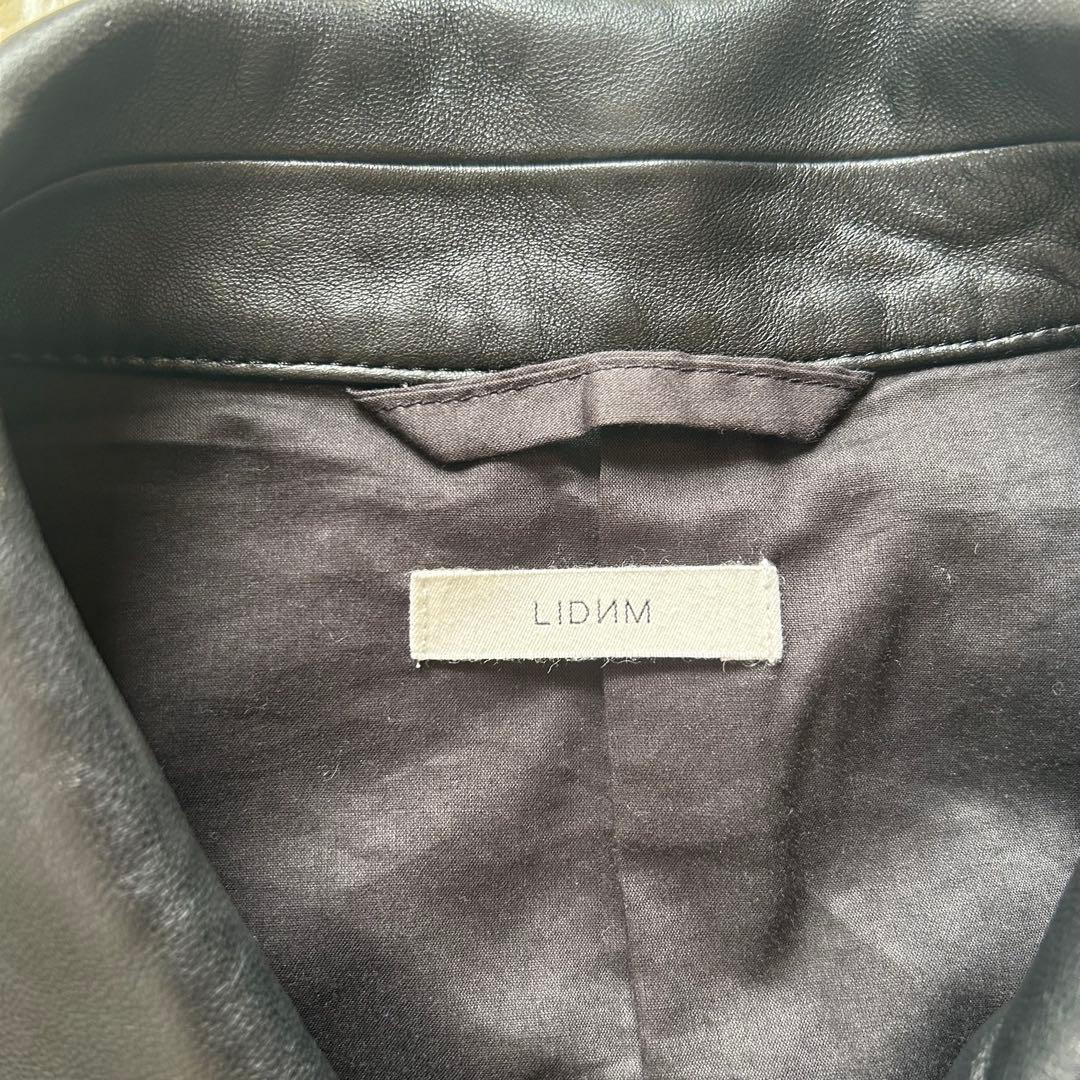 【極美品】LIDNM リドム ショートブルゾンレザー 羊革 サイズM 【極美品】LIDNM リドム ショートブルゾンレザー 羊革 サイズM