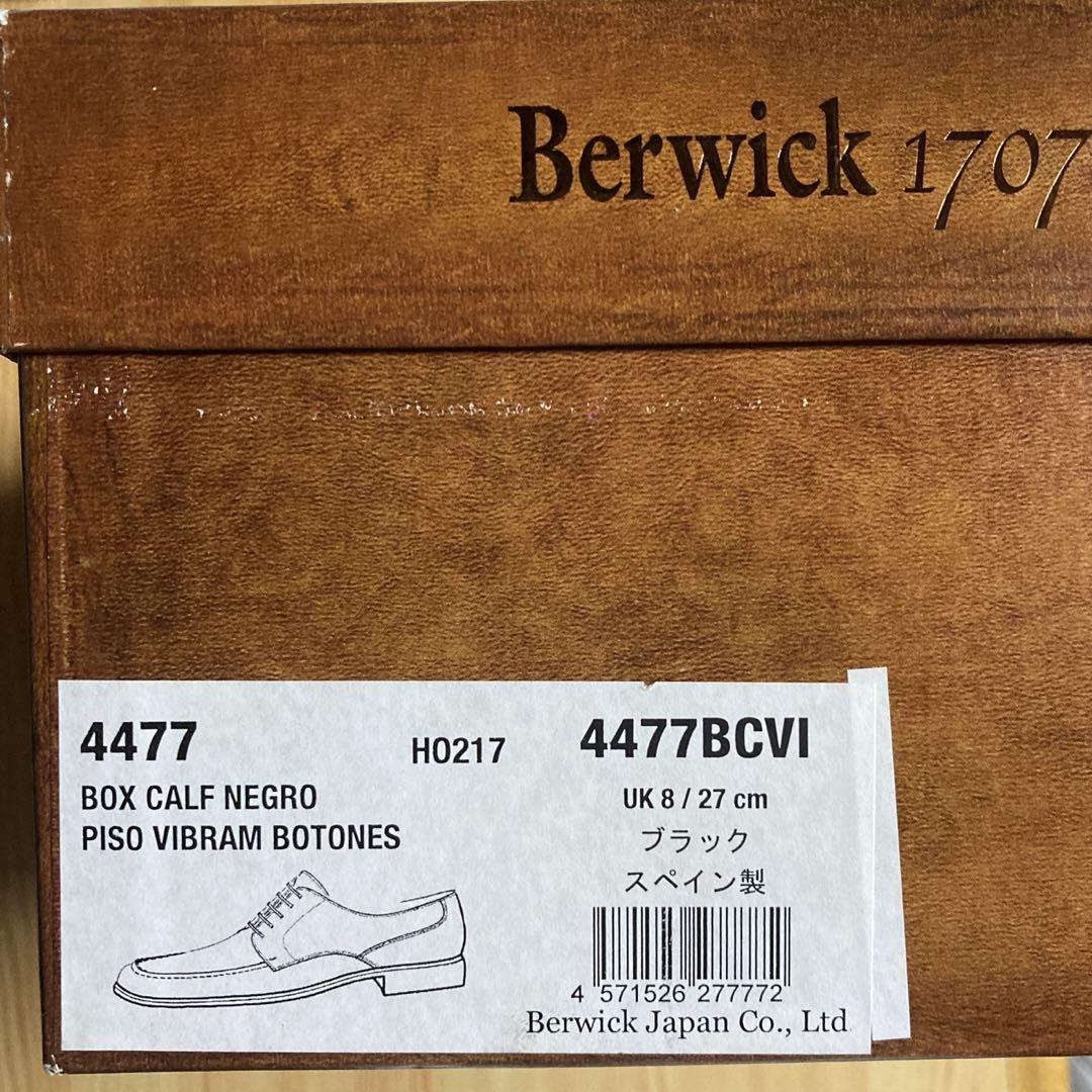Berwick バーウィック Uチップシューズ4477（UK8/27cm）