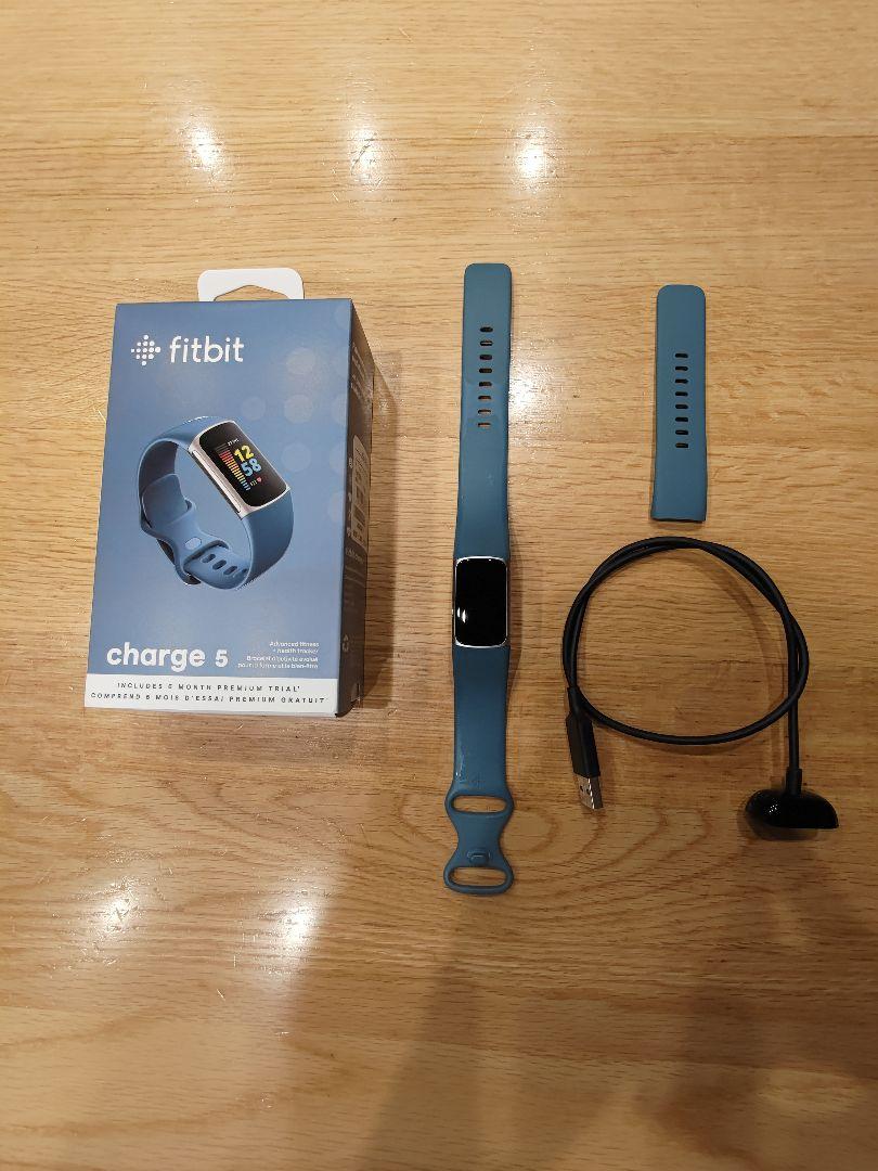 腕時計(デジタル) Fitbit Charge 5 トラッカー スチールブルー/プラチナ