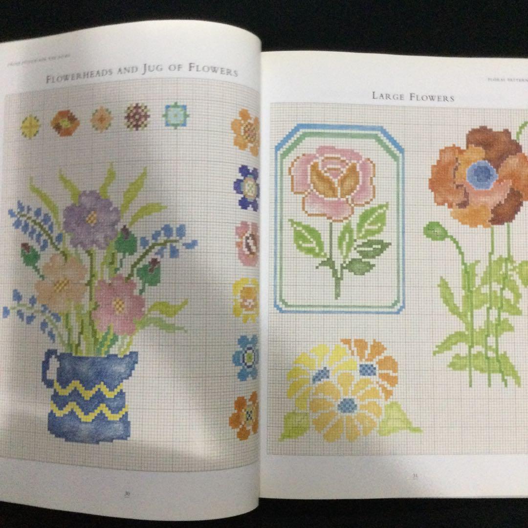 クロスステッチ 洋書 図案集 アルファベット クリスマス 刺繍