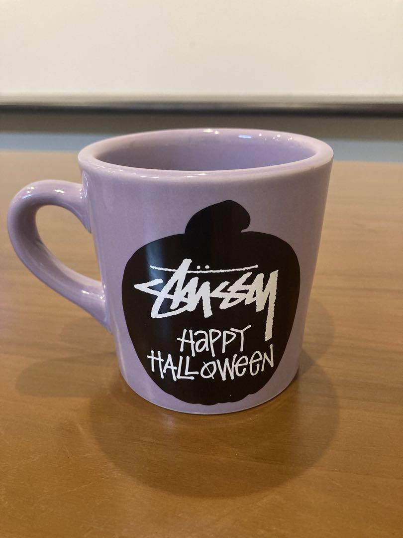 ステューシーstussy正規店　ノベルティグッズマグカップ3個セット　白　紫