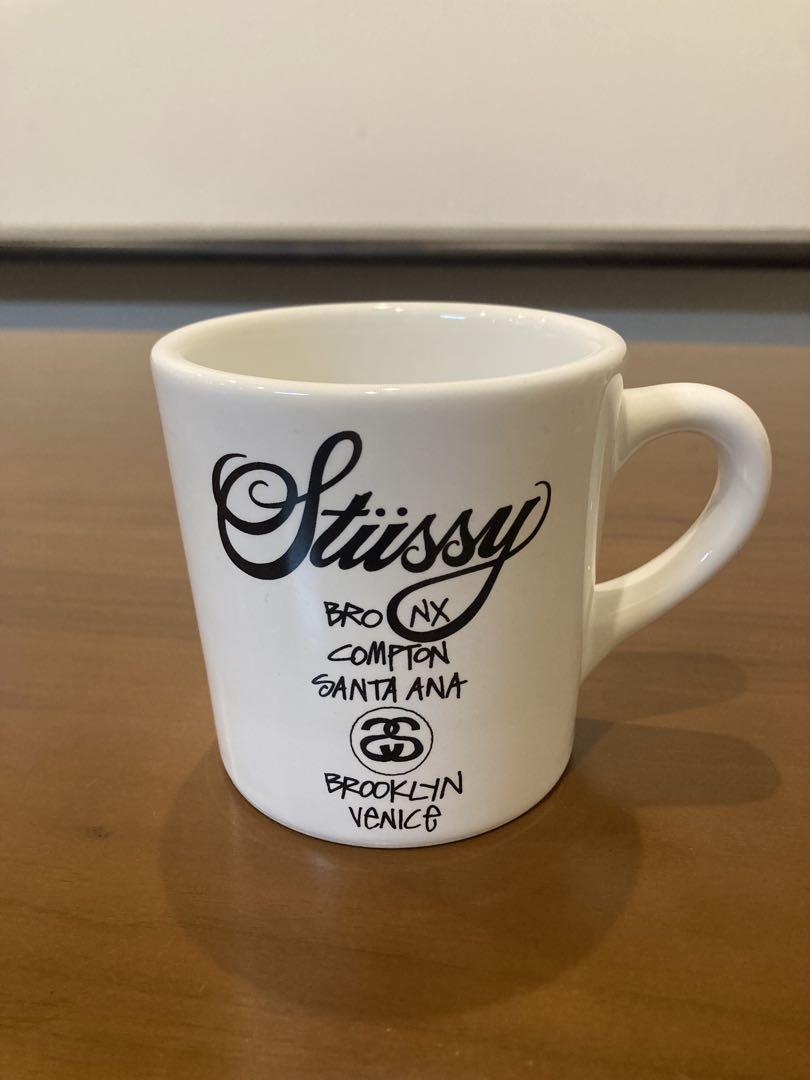 ステューシーstussy正規店　ノベルティグッズマグカップ3個セット　白　紫