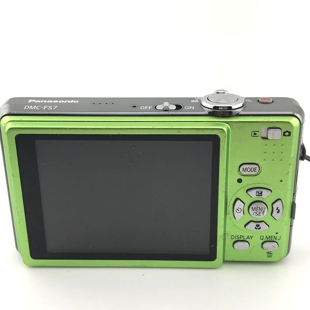 【美品】Panasonic LUMIX DMC-FS7 グリーン　動作確認済 動作確認済