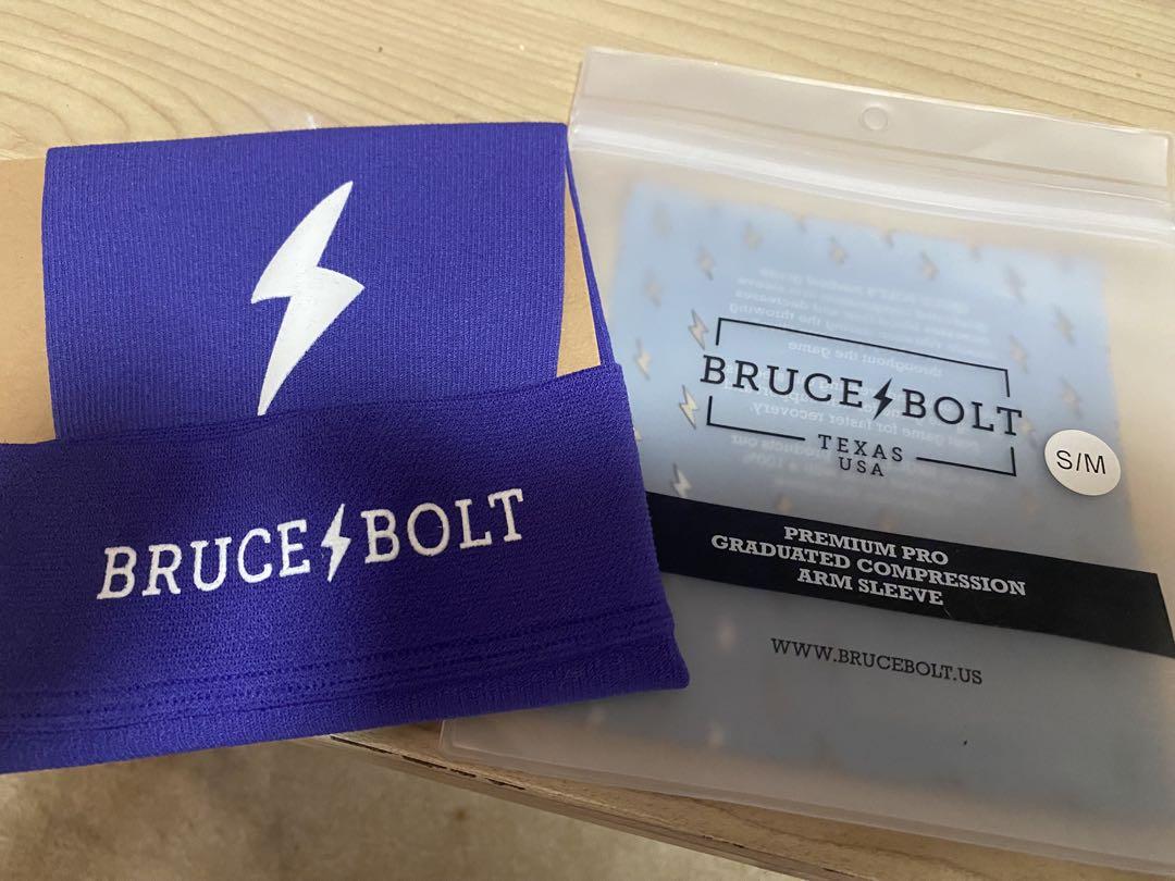 美品】ブルースボルトBruce Bolt アームスリーブ 紫 S/M - メルカリ