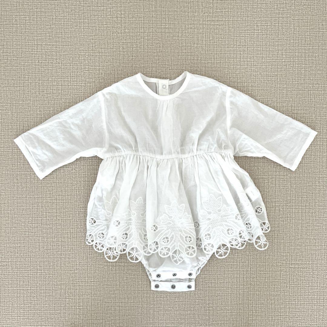 美品】bodysuits 7 scallop white MARLMARL - メルカリ
