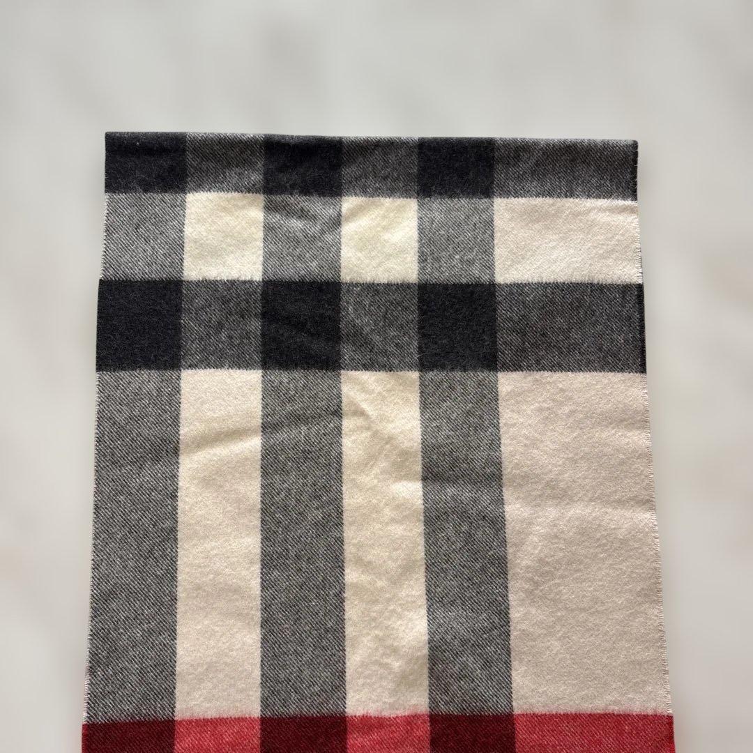 美品　BURBERRY バーバリー カシミヤ100％ 大判マフラー　200x36
