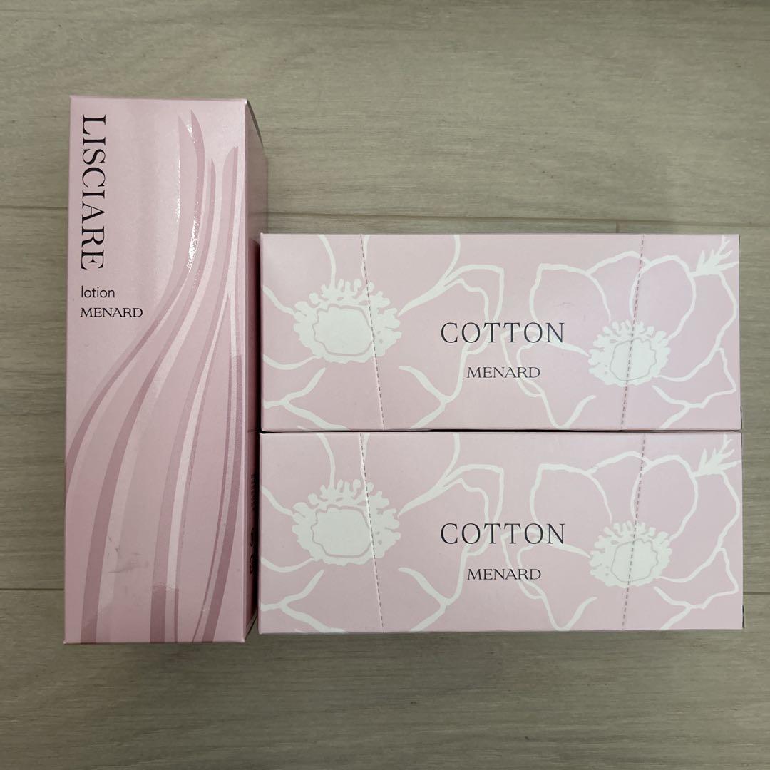 MENARD LISCIARE ローション 150ml + COTTON 2個