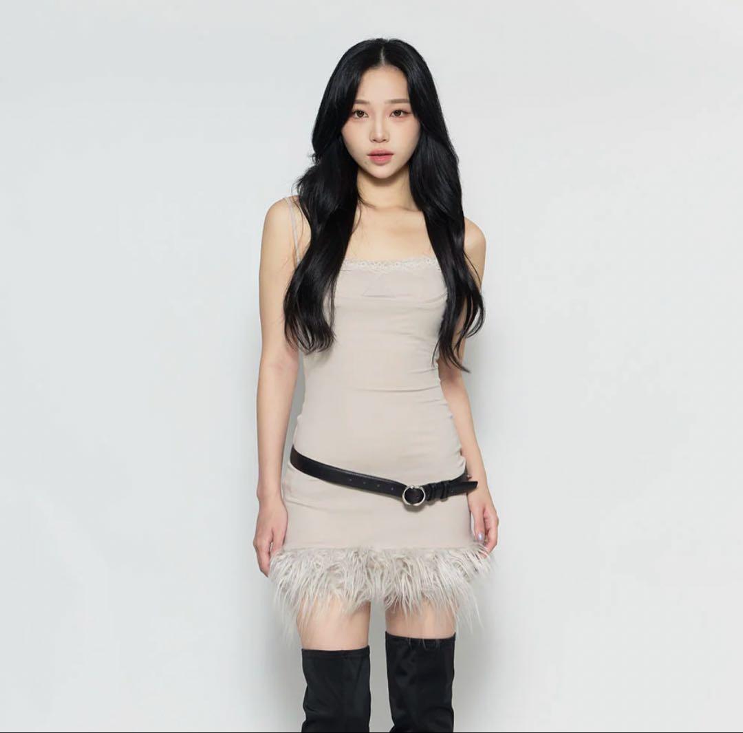 S layered fluff dress mini