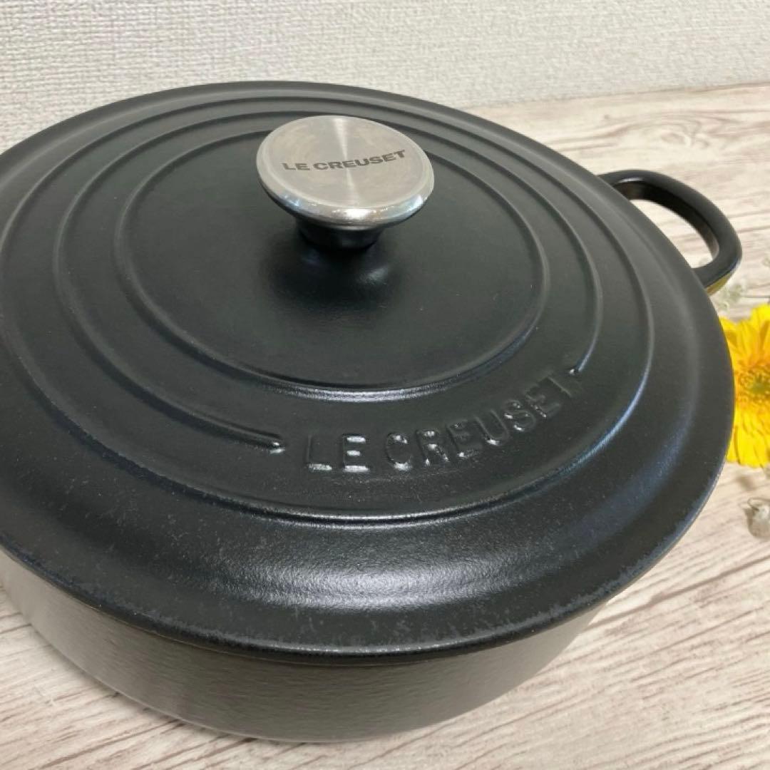 ル・クルーゼ 鍋 ココット・ジャポネーズ 24cm マットブラック
