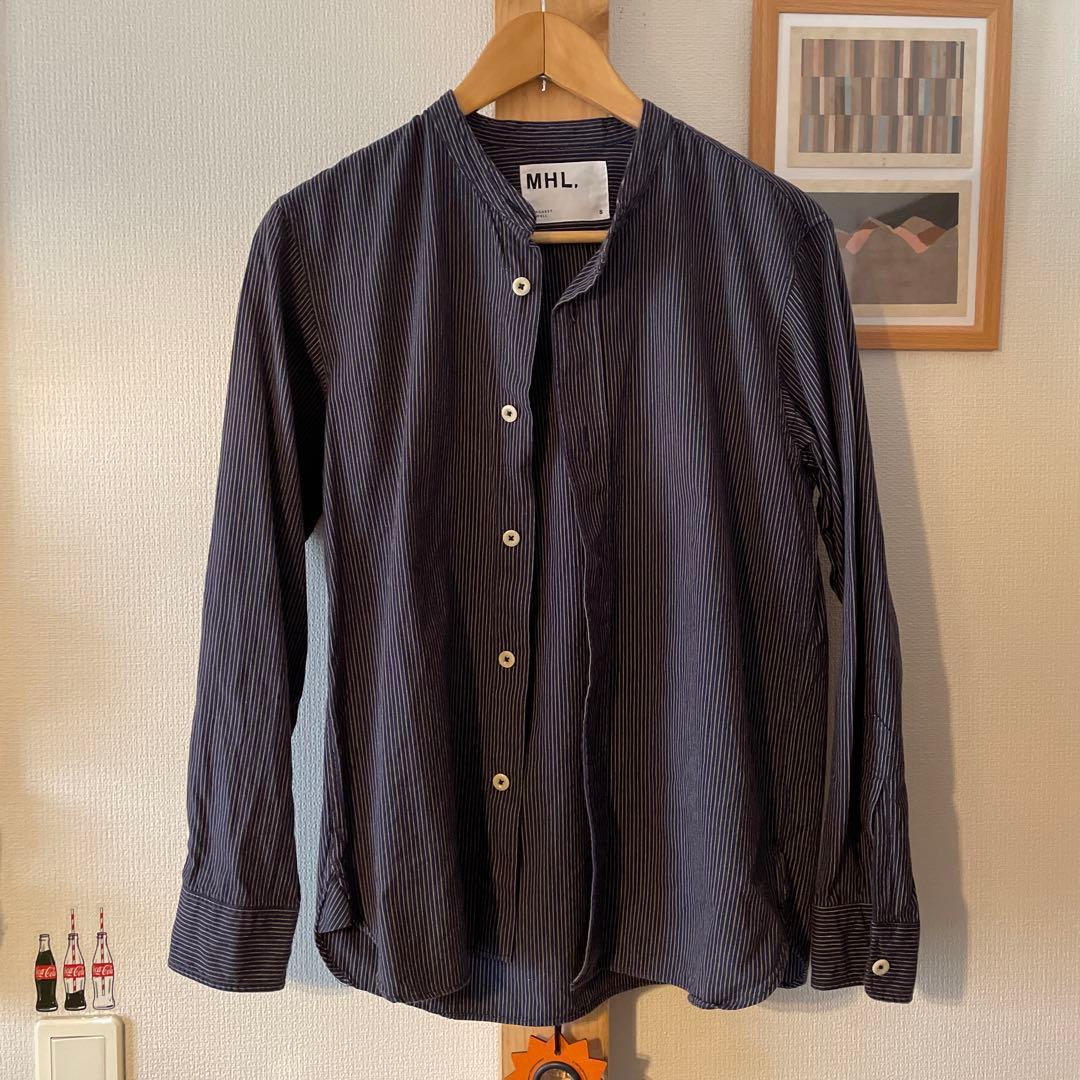 MHL ストライプシャツ Sサイズ バンドS・MHL.