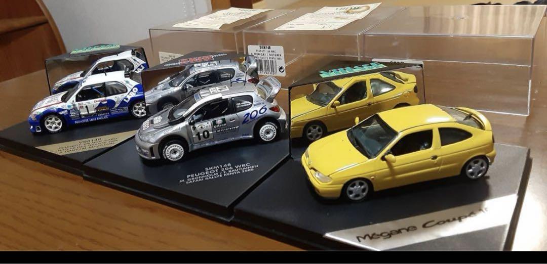 【3台セット】ビテス　プジョー　ルノー　ラリーカー　1/43