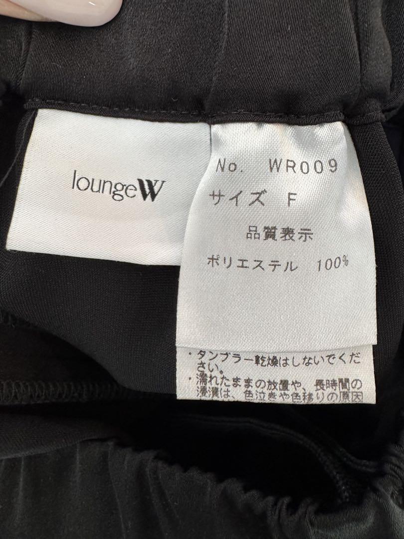 WRAY loungeWRAYシリーズ リラックスサテンパンツ　ブラック