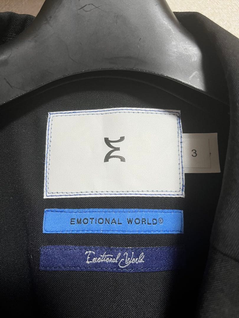 EMOTIONAL WORLD ブラック テーラードジャケット サイズ3