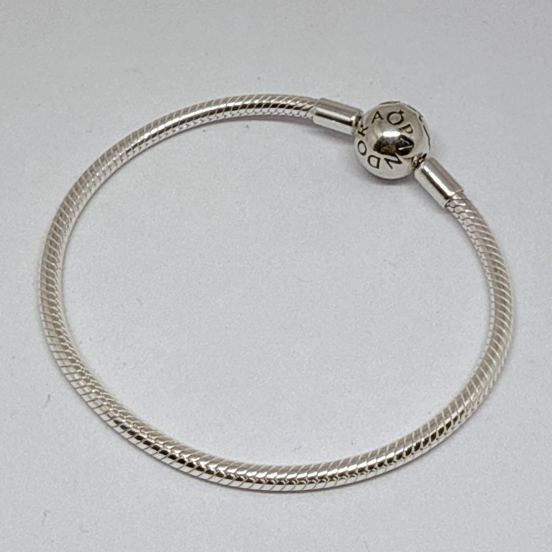 極美品✨ パンドラ ブレスレット バングル 19cm ボール シルバー