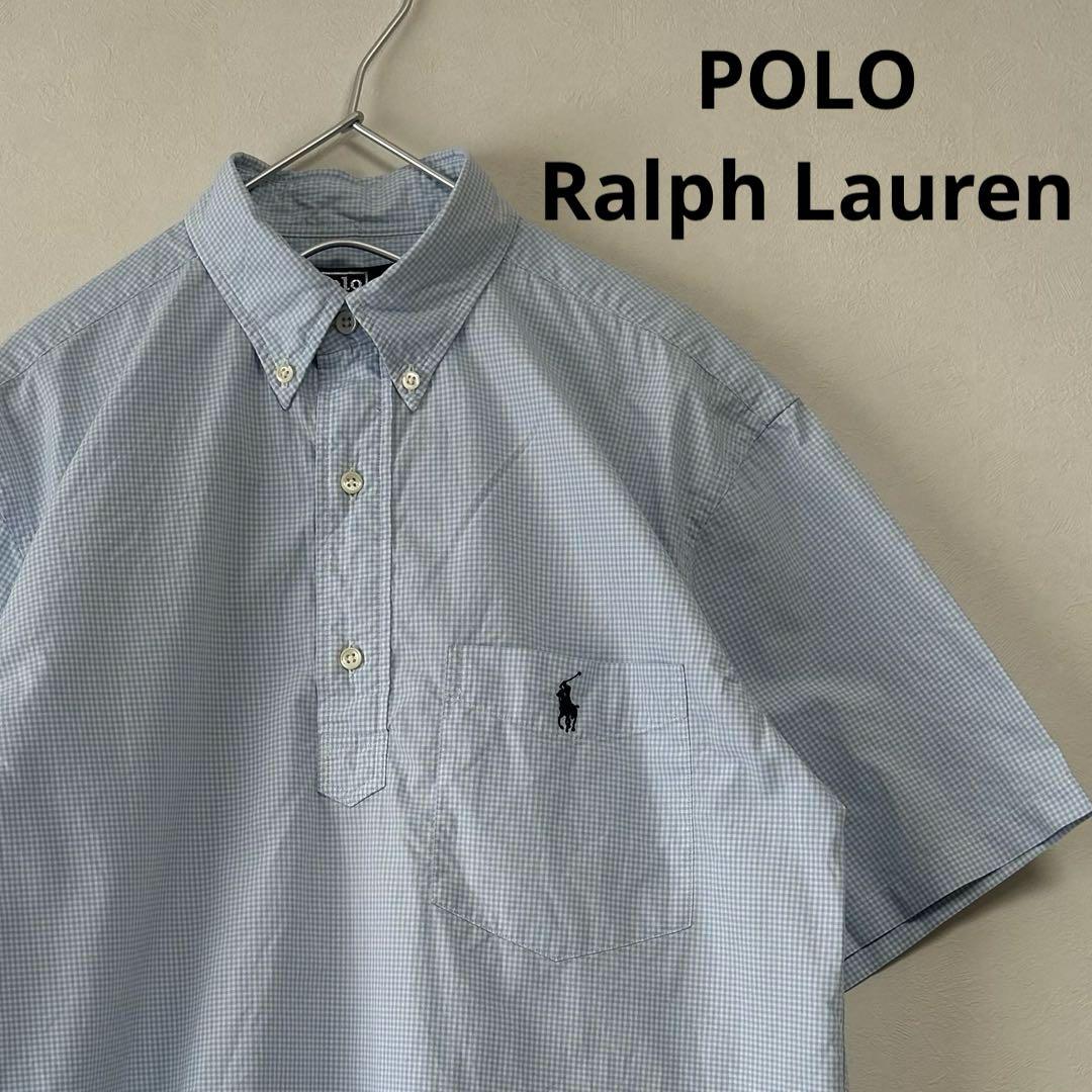 美品 90s POLO Ralph Lauren 半袖BDシャツ プルオーバー
