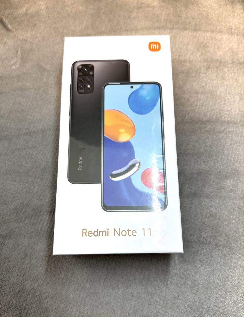 新品未開封 Redmi Note 11 グラファイトグレー 64G