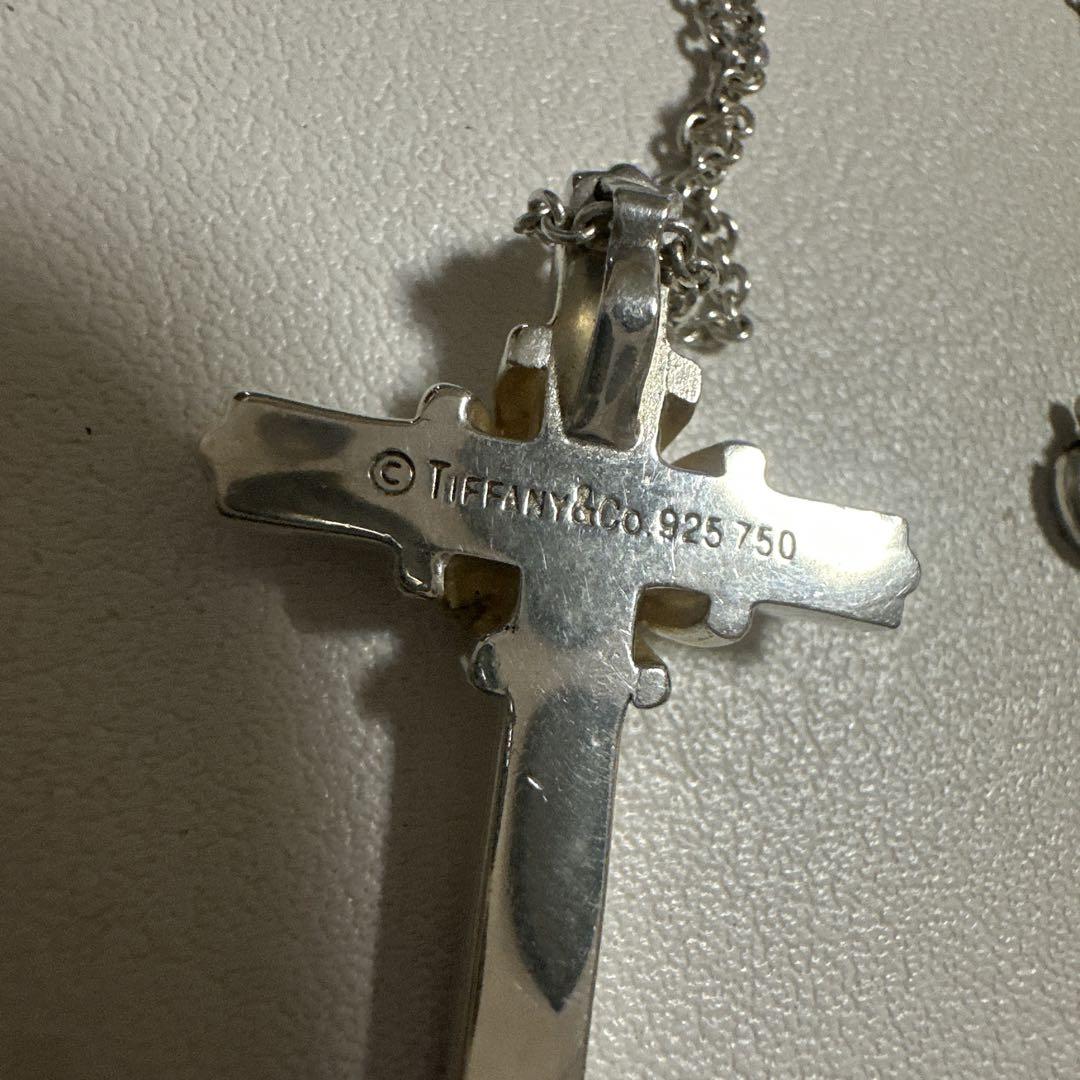 Tiffany＆Co. シグネチャー クロス K18 925 刻印 アンティーク