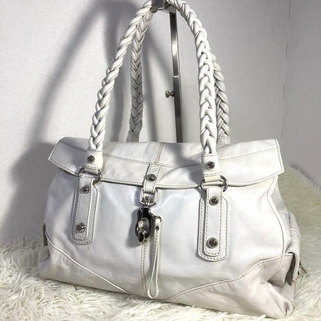 【美品】FRANCESCO BIASIA トートバッグ ハンドバッグ 本革 A4