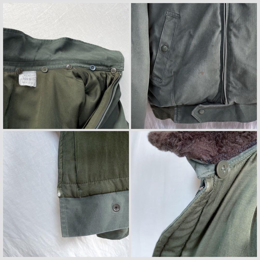 70s フランス軍 HBT パイロット フライトジャケット 希少サイズ 100C