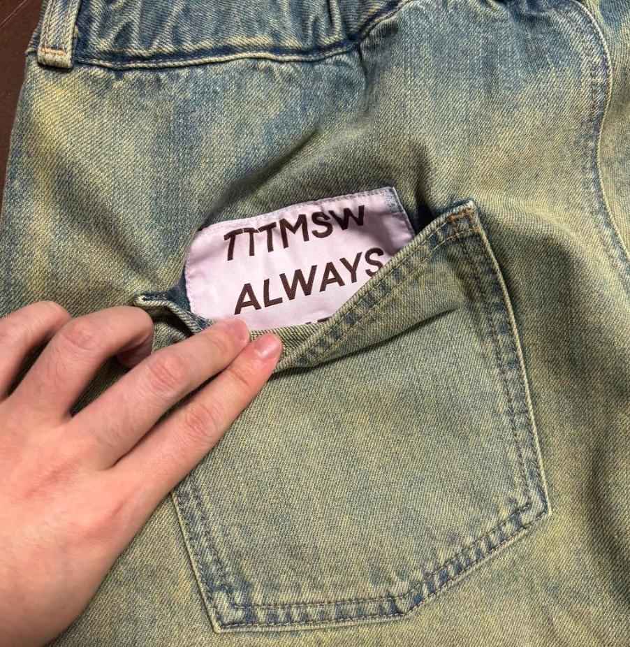TTTMSW Denim wide pants