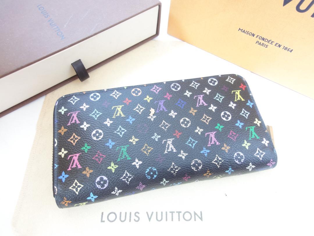 LOUIS VUITTON マルチカラー　ジッピーウォレット　美品　長財布 超美品☆ヴィトン マルチカラー 【ジッピーウォレット】長財布