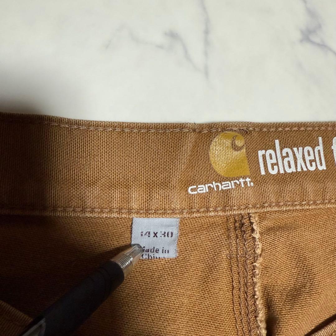 【即発送】Carhartt カーハート ダブルニー ダック地 ブラウンW34