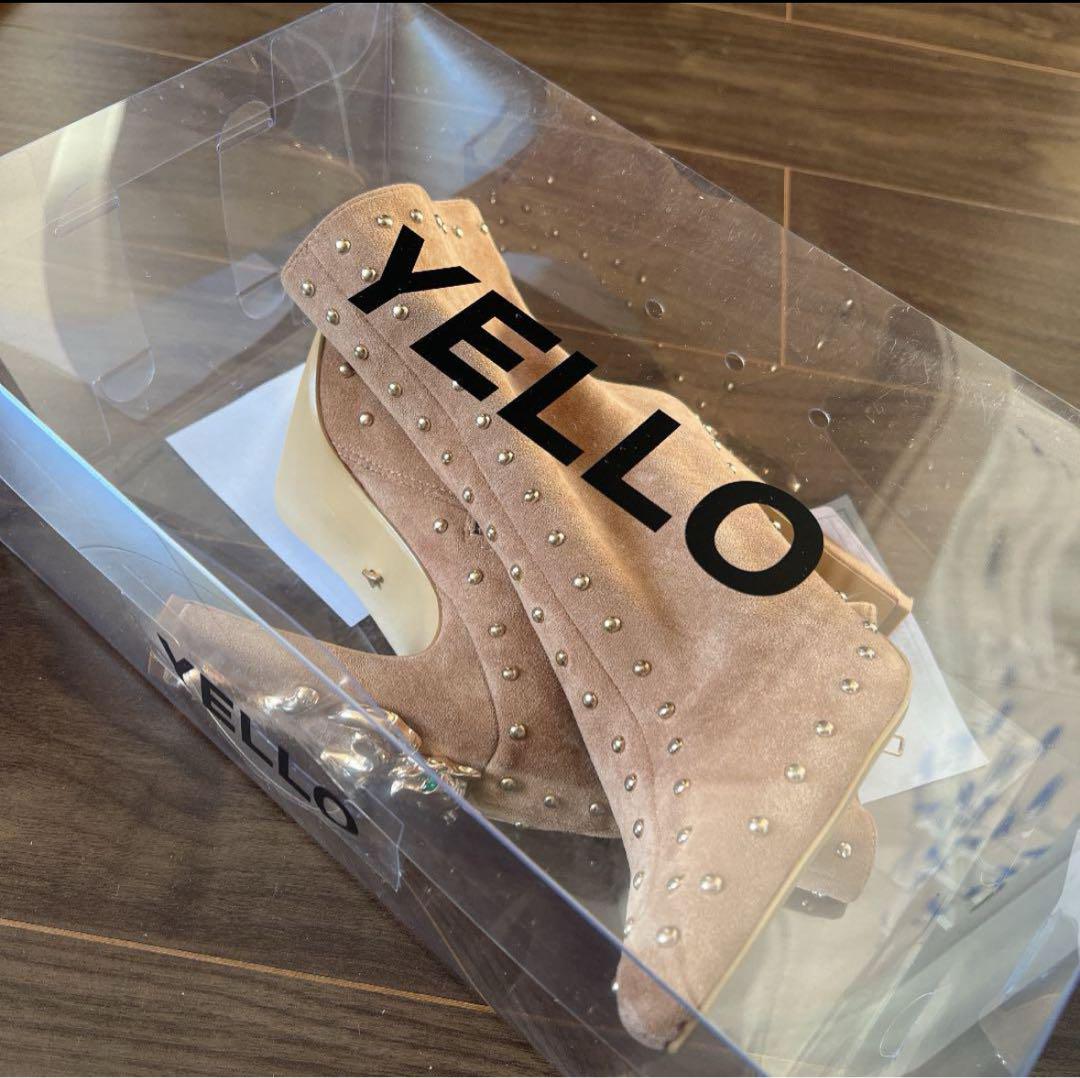 YELLO】 豹 ショートブーツ 24.5-25