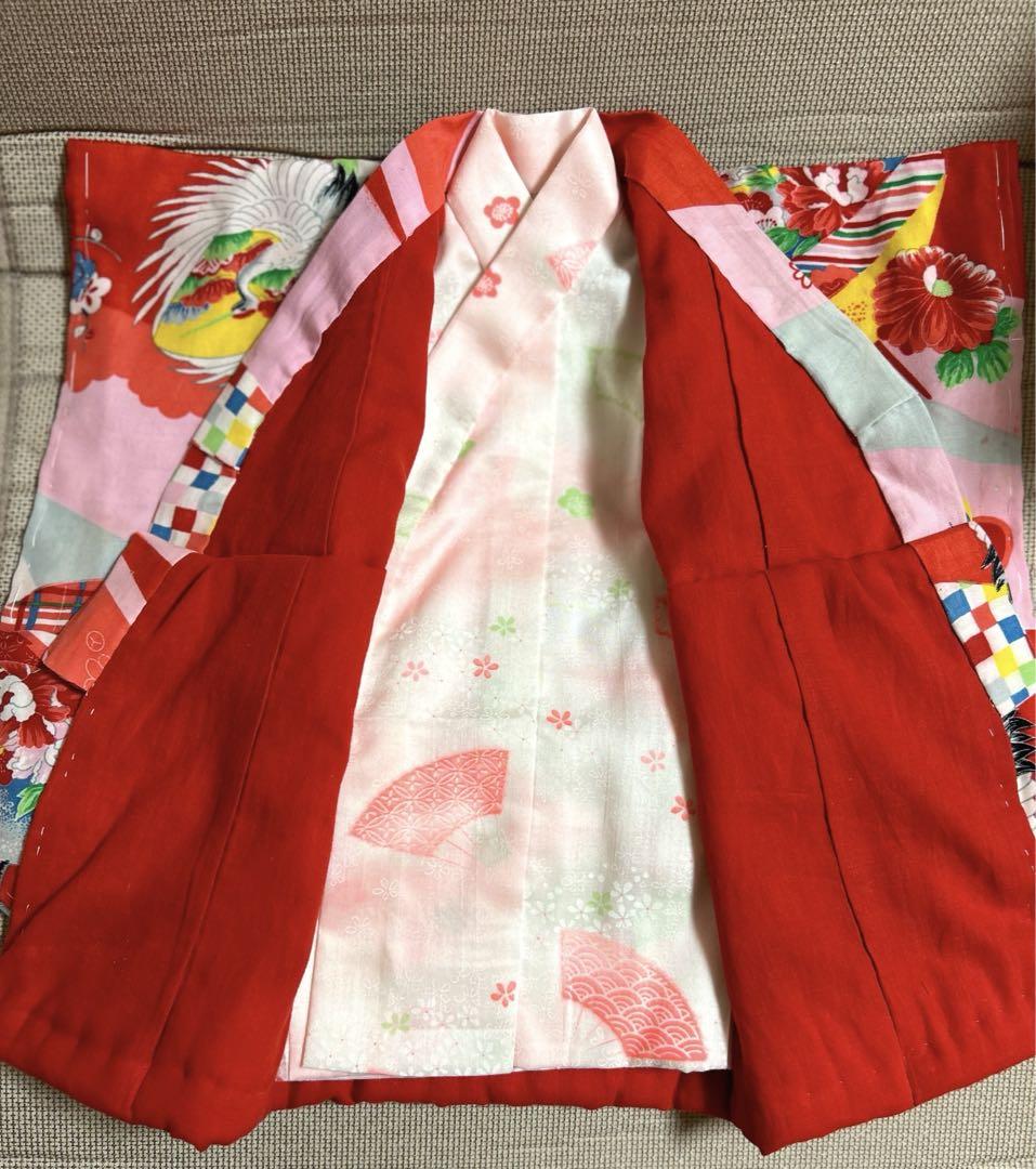 市松人形　難あり　お着物&お帽子&長襦袢　42㎝位の子向き
