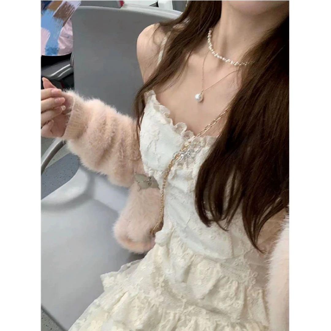レース✿春夏ロングワンピース✨ひらひら可愛いシンプルドレス