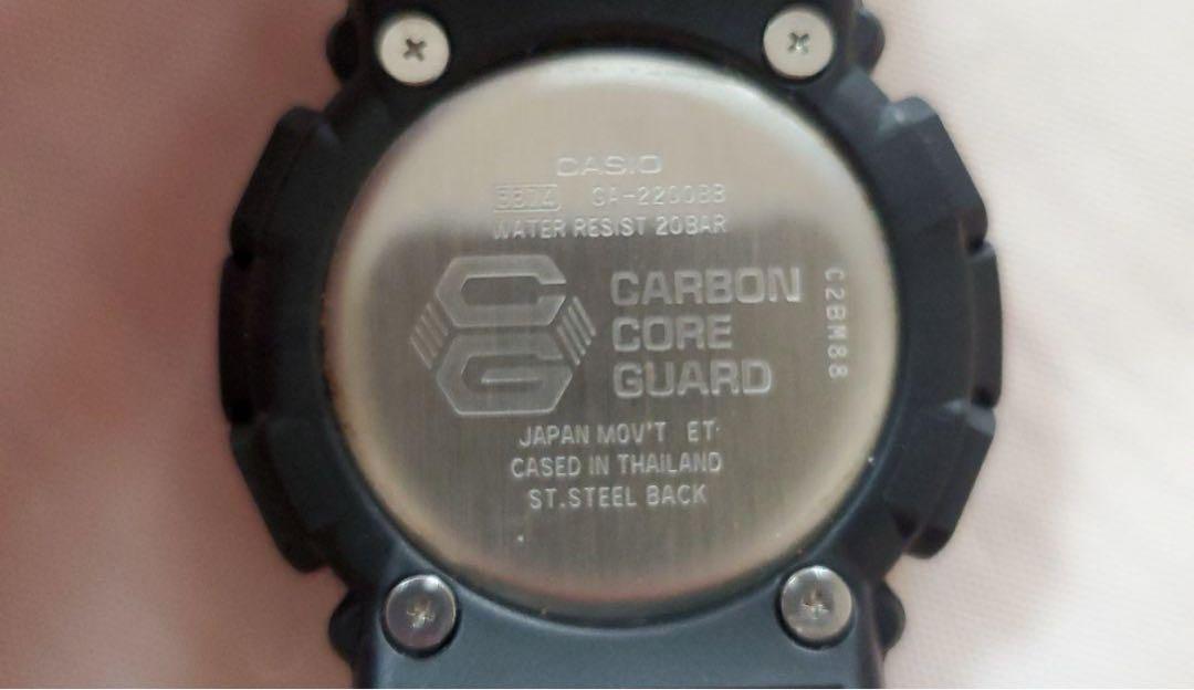 美品　GショックGA2200BB 1AJFブラック
