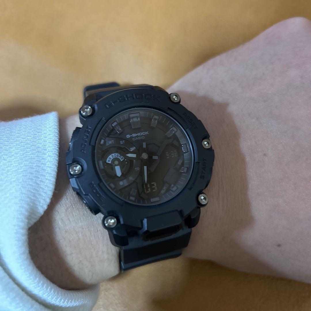 美品　GショックGA2200BB 1AJFブラック