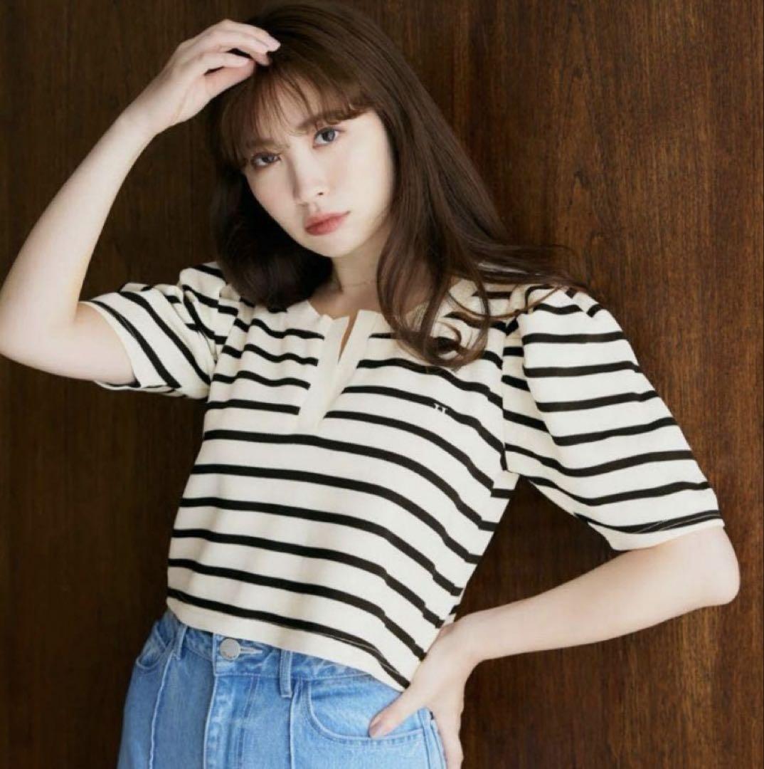 herlipto Saint-Louis Striped Top black