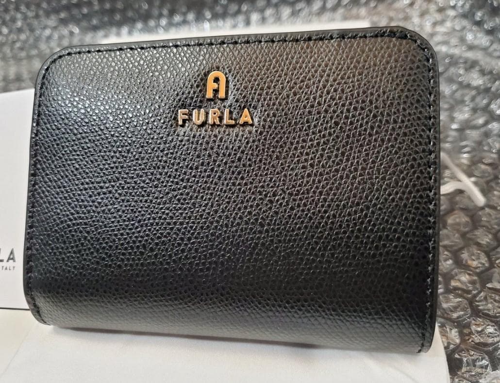 [新品] フルラ 財布 レディース 二つ折り財布 レザー FURLA ブラック