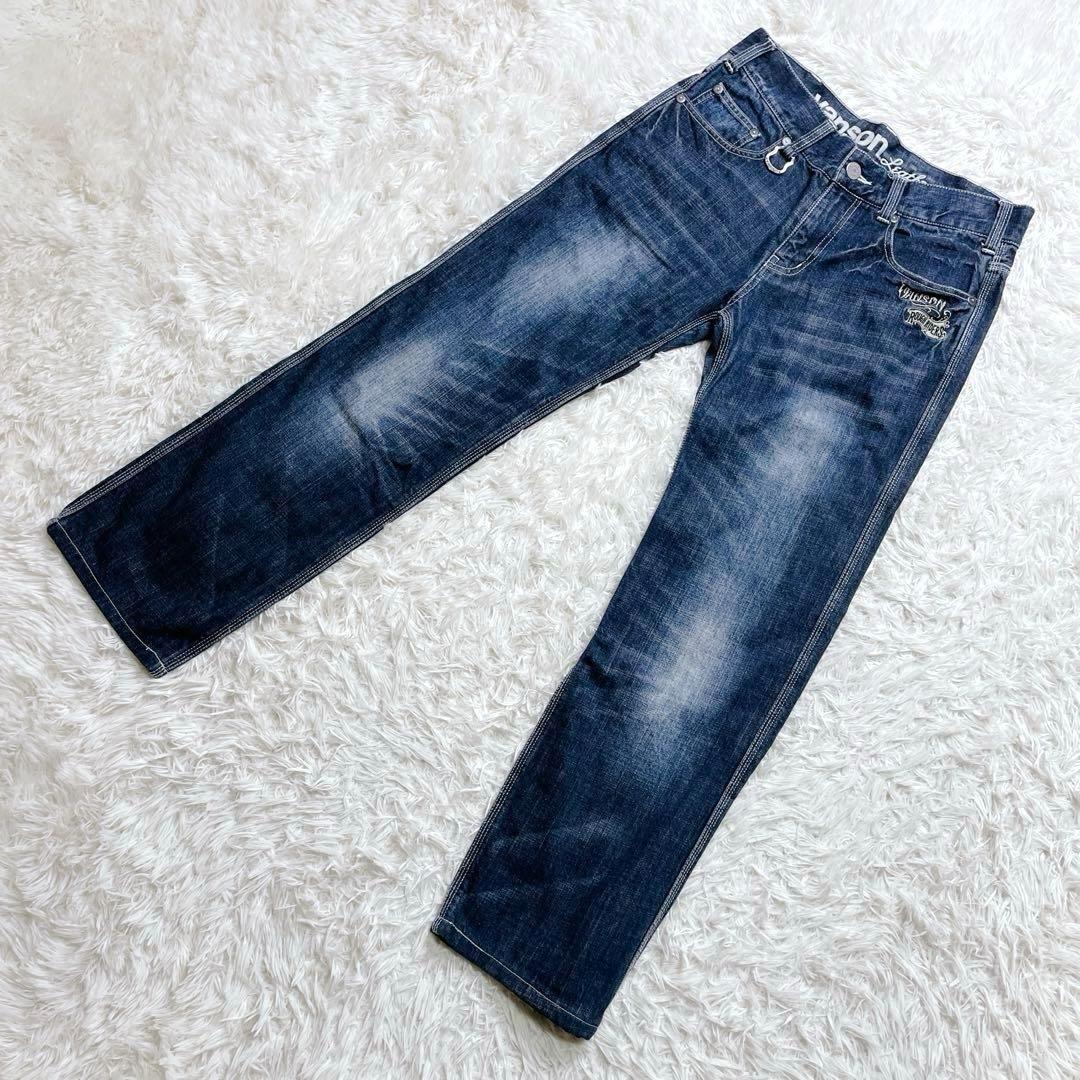 Vanson Leathers バンソン デニムパンツ ジーンズ 刺繍 W30