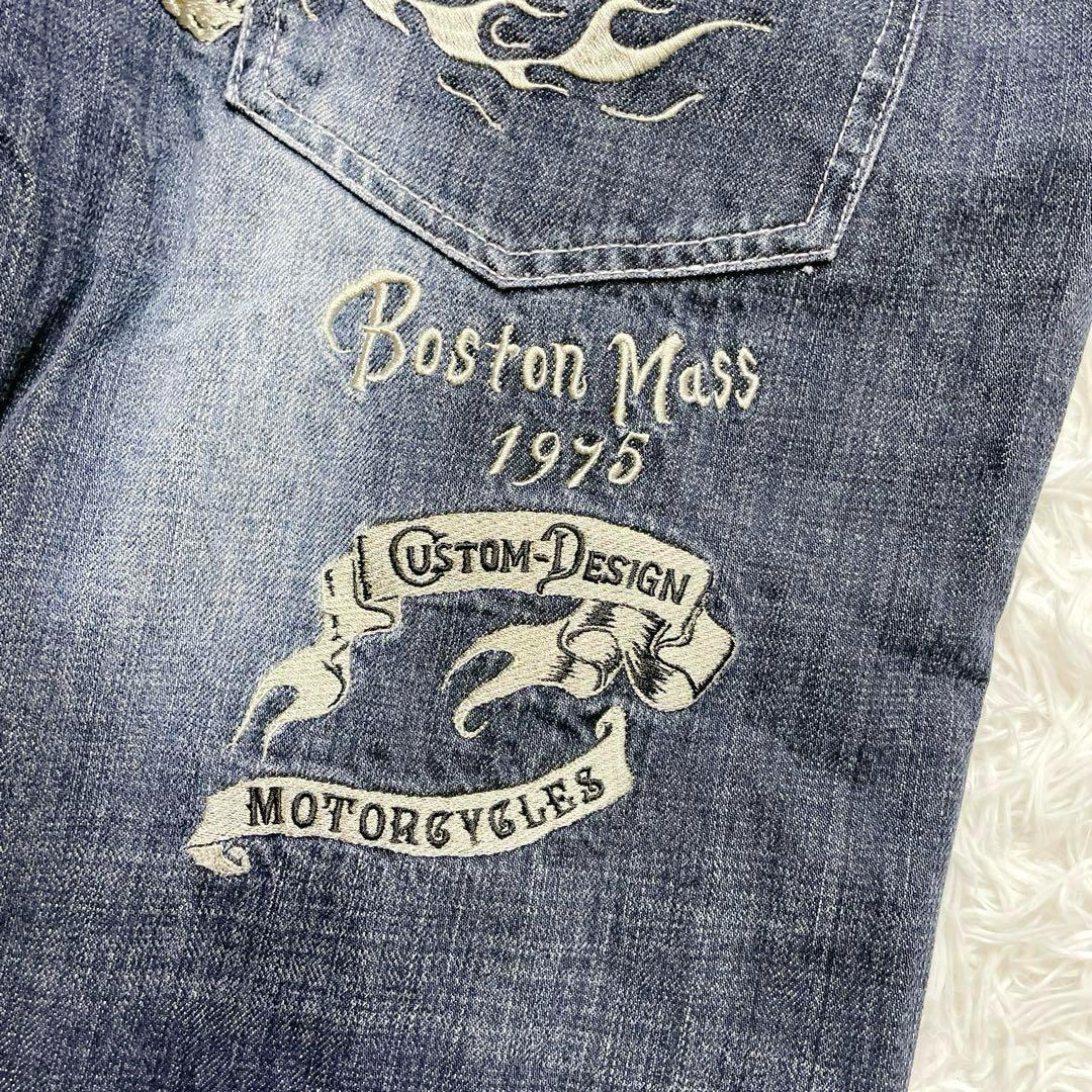 Vanson Leathers バンソン デニムパンツ ジーンズ 刺繍 W30