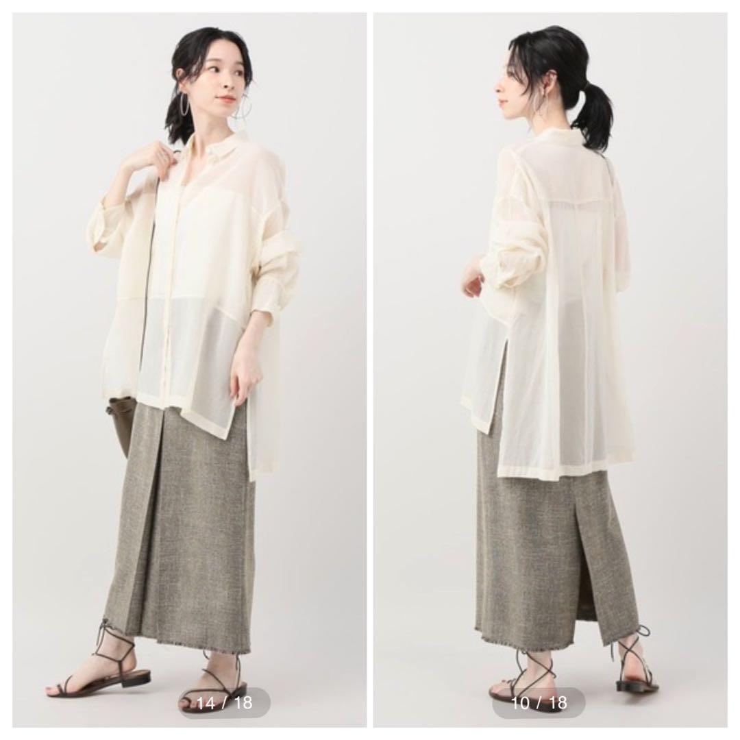 Plage - 【新品】PLAGE オーバーサイズシャツ 羽織 キュプラ