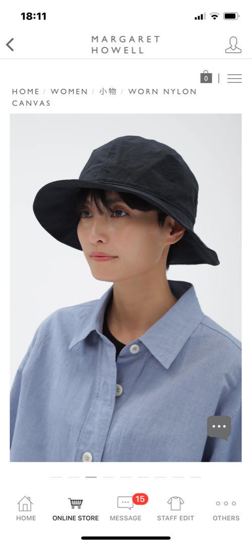 MHL. マーガレットハウエル WORN NYLON CANVAS ネイビー WORN NYLON CANVAS | MARGARET HOWELL（マーガレット・ハウエル