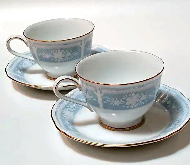 【ノリタケ】 ペア ティーカップ セット