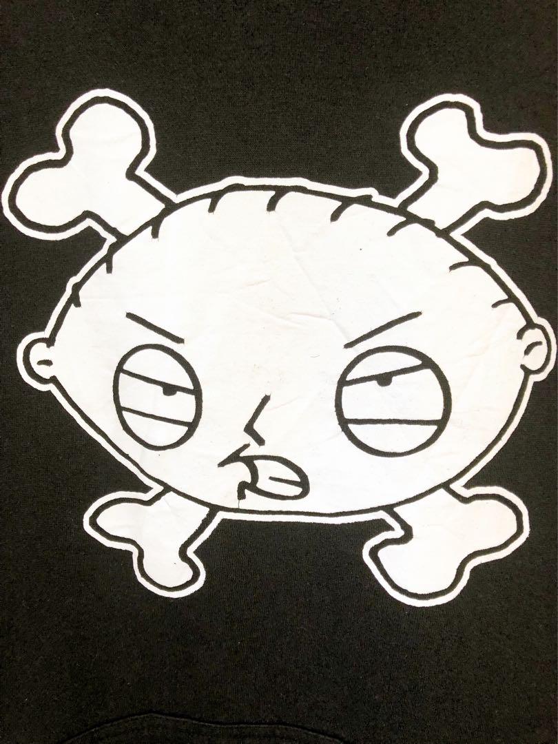 FAMILY GUY　Stewie　パーカー　2XL　黒　USA古着