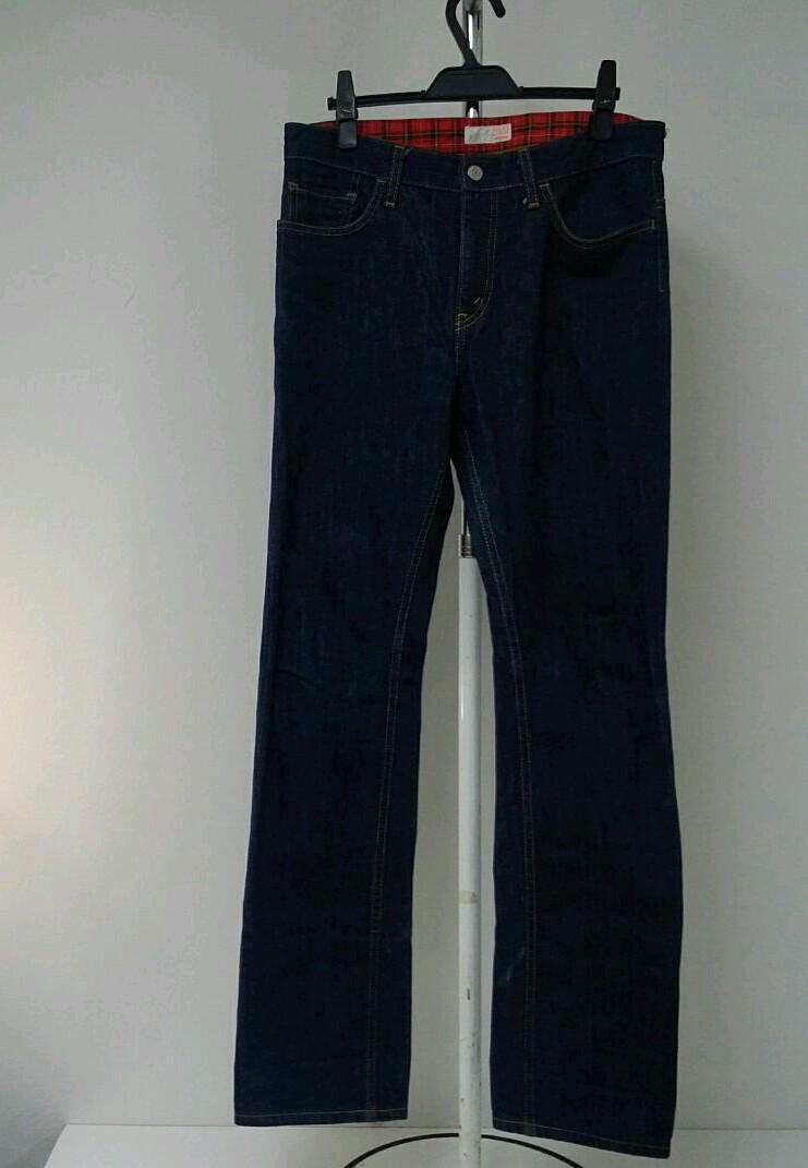 t93 ビームス デニムパンツ 裏チェック メンズM
