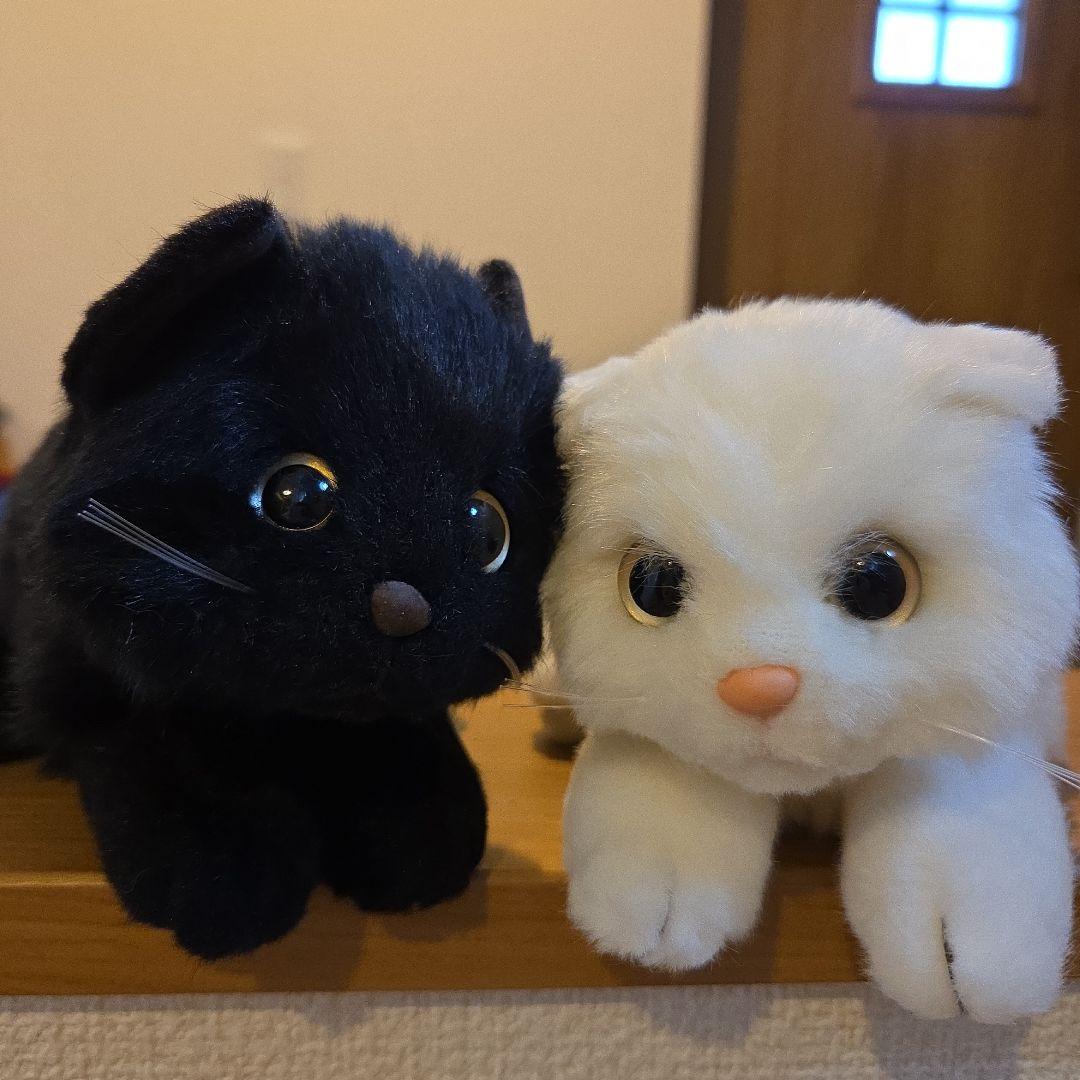 日本製 吉徳 ヨシトク 黒猫 白猫 ねこ ぬいぐるみ レトロ