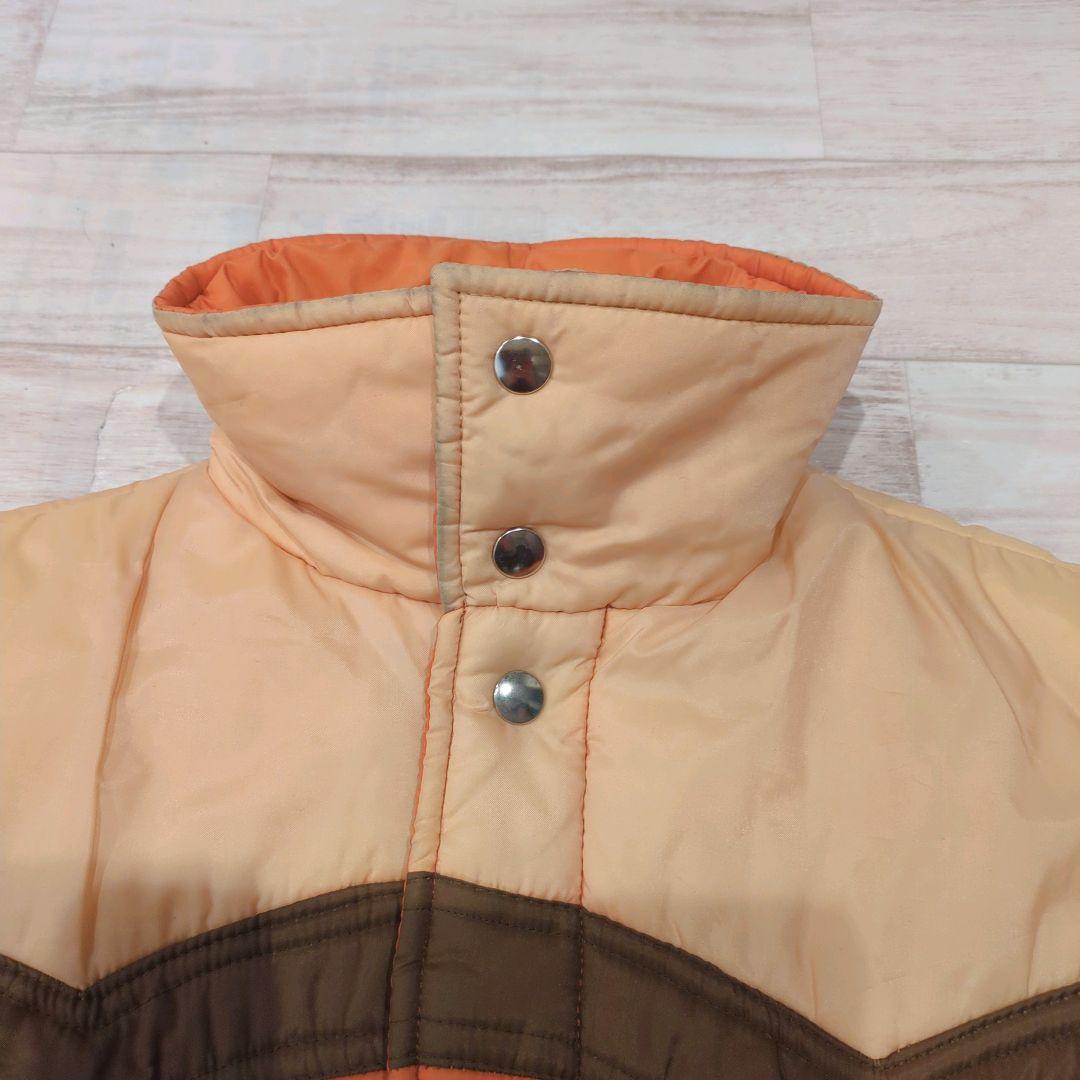 [Archive]90s 3tone Orange Down Vest