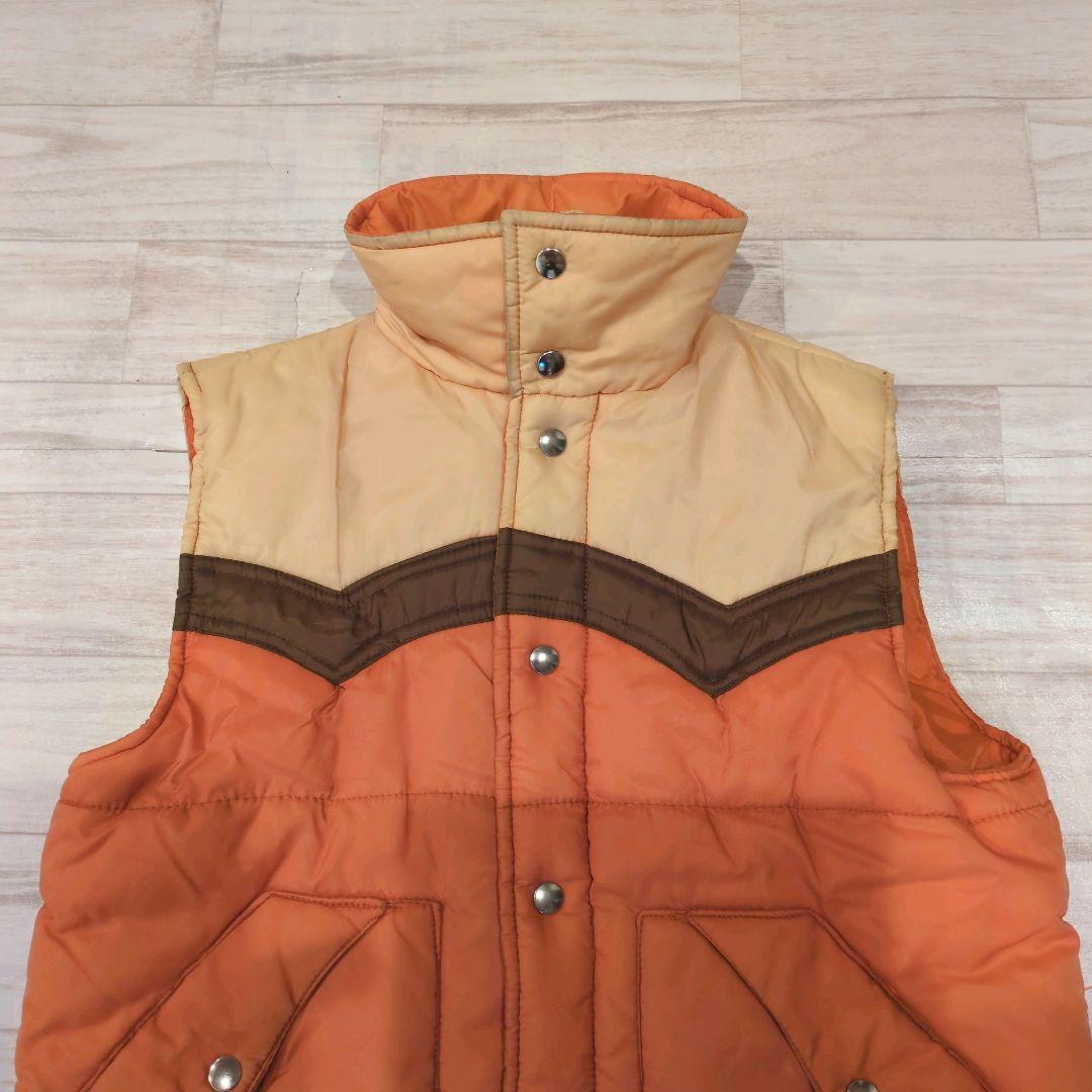 [Archive]90s 3tone Orange Down Vest