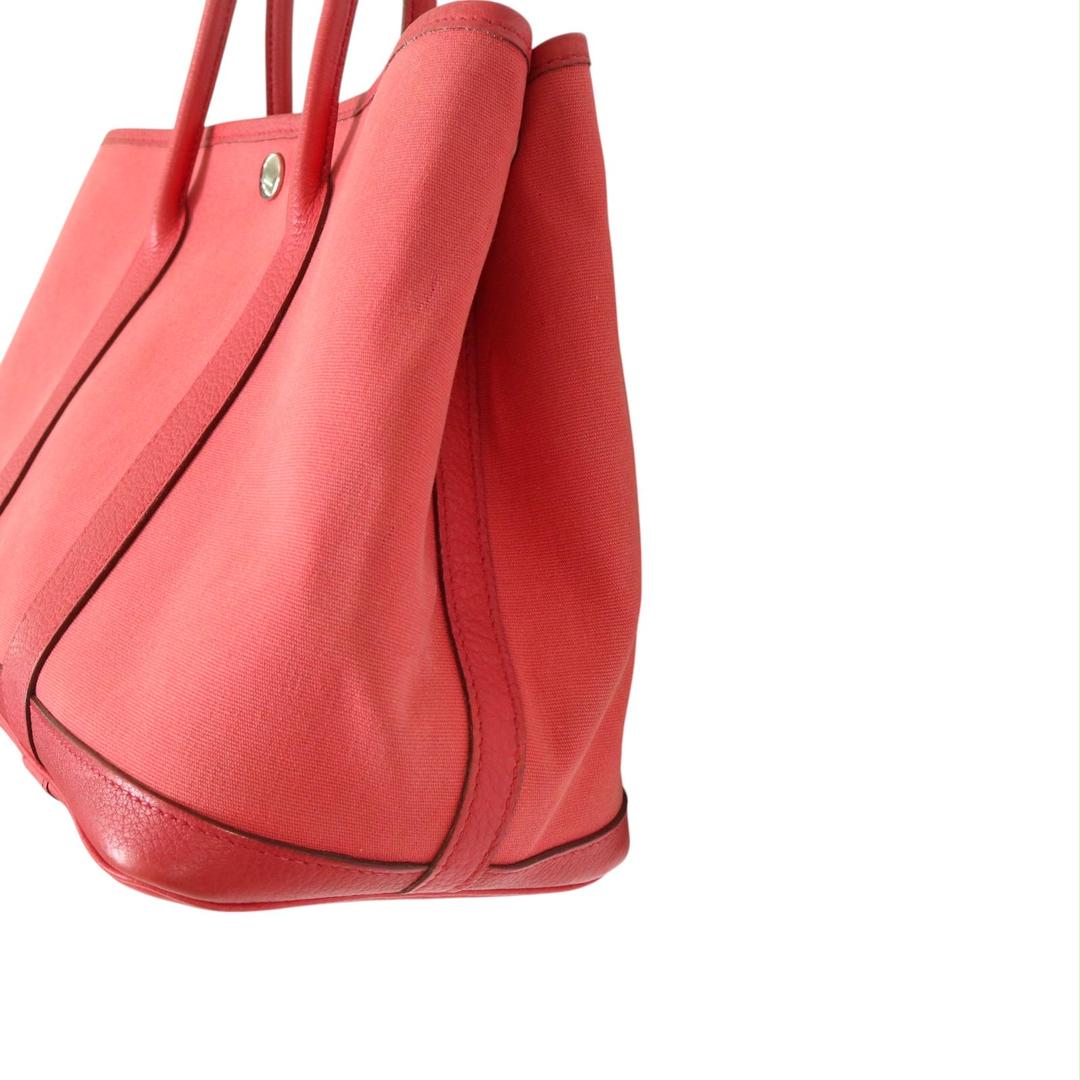 MAX80%OFF／セール開催中 HERMES メルカリ - A-7548 ピンク ハンドバッグ キャンバス エルメス バッグ