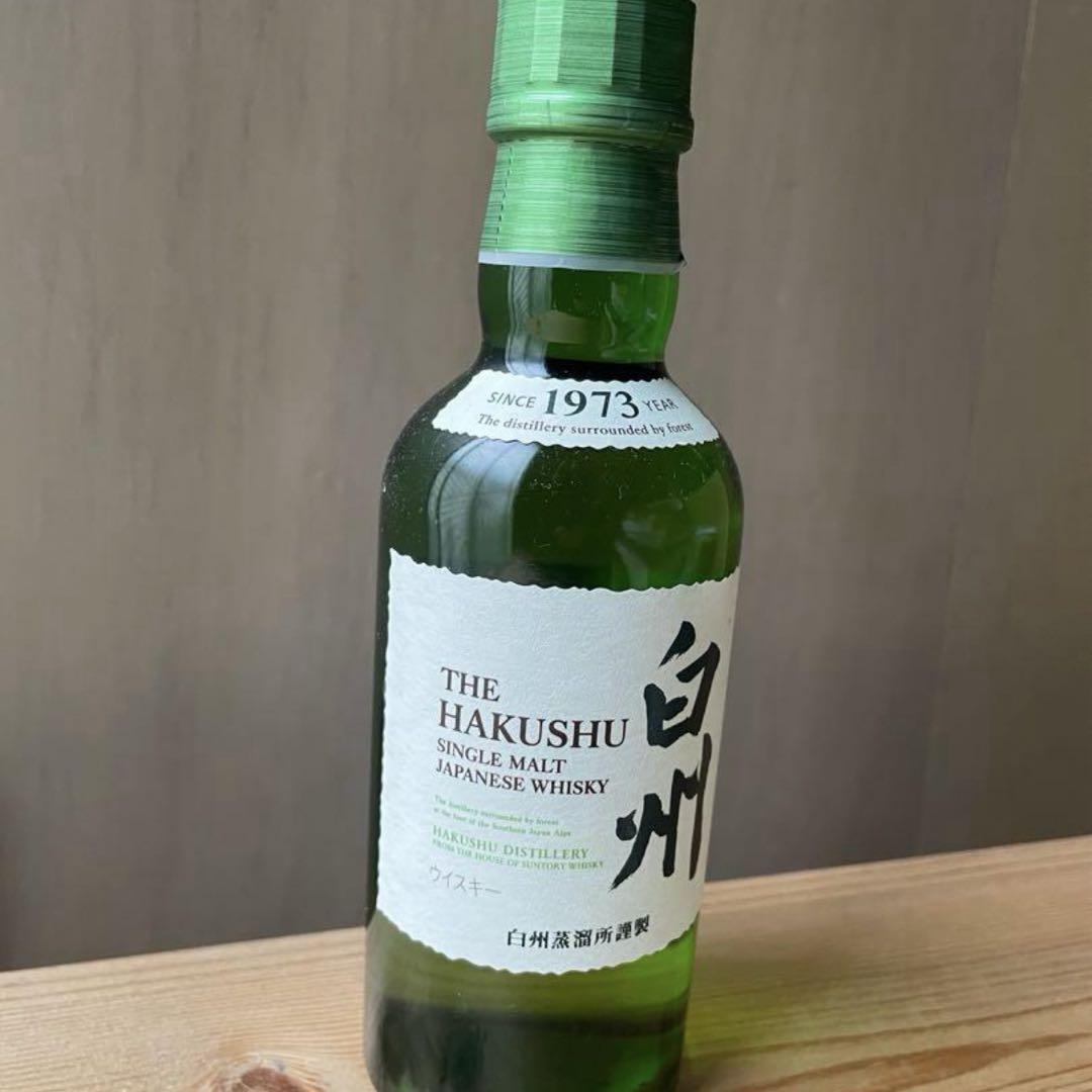 サントリーシングルモルトウイスキー 白州 180ml - メルカリ