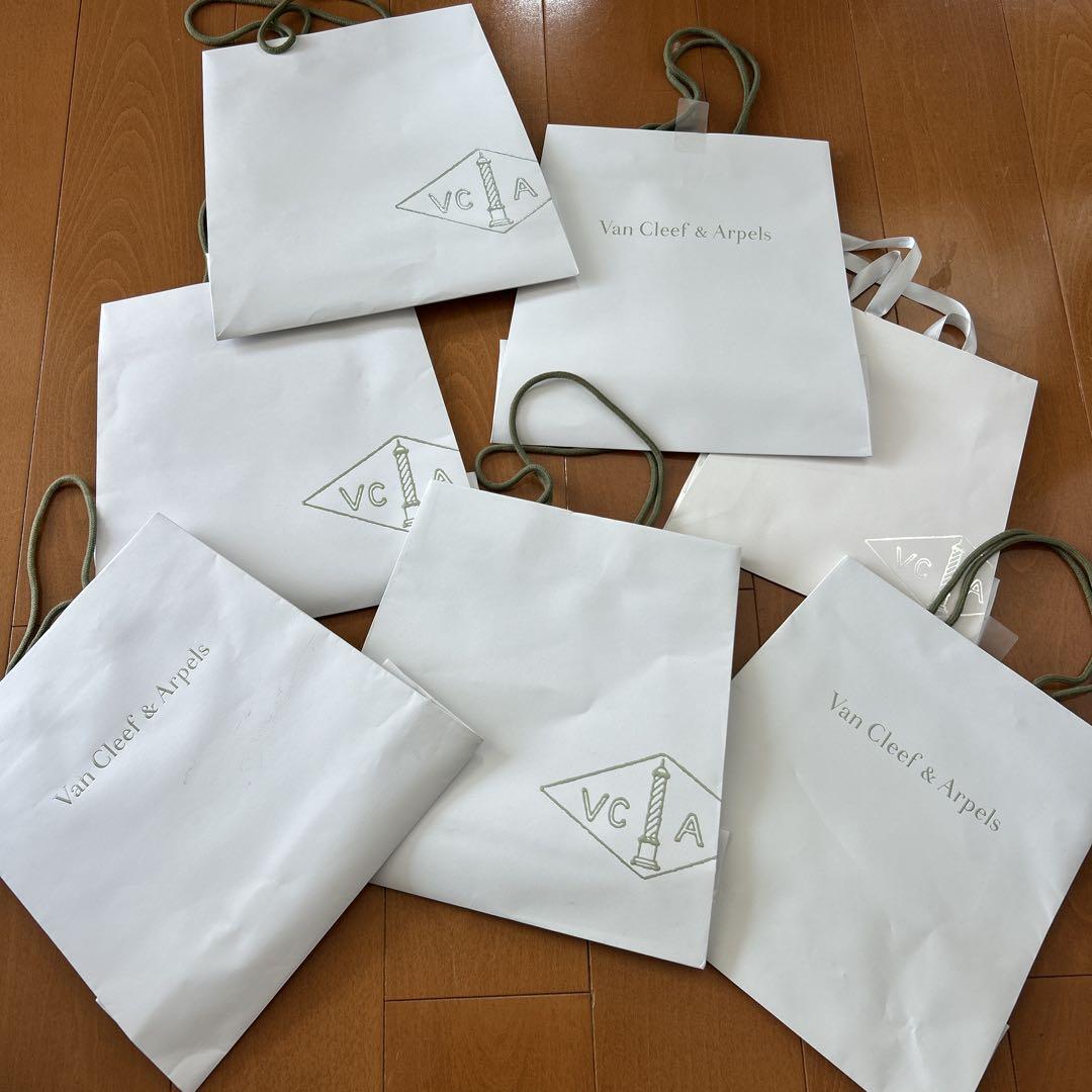 【人気ショップが最安値挑戦！】 Van Cleef メルカリ - 7枚セット 紙袋ショッパー Arpels & ラッピング・包装